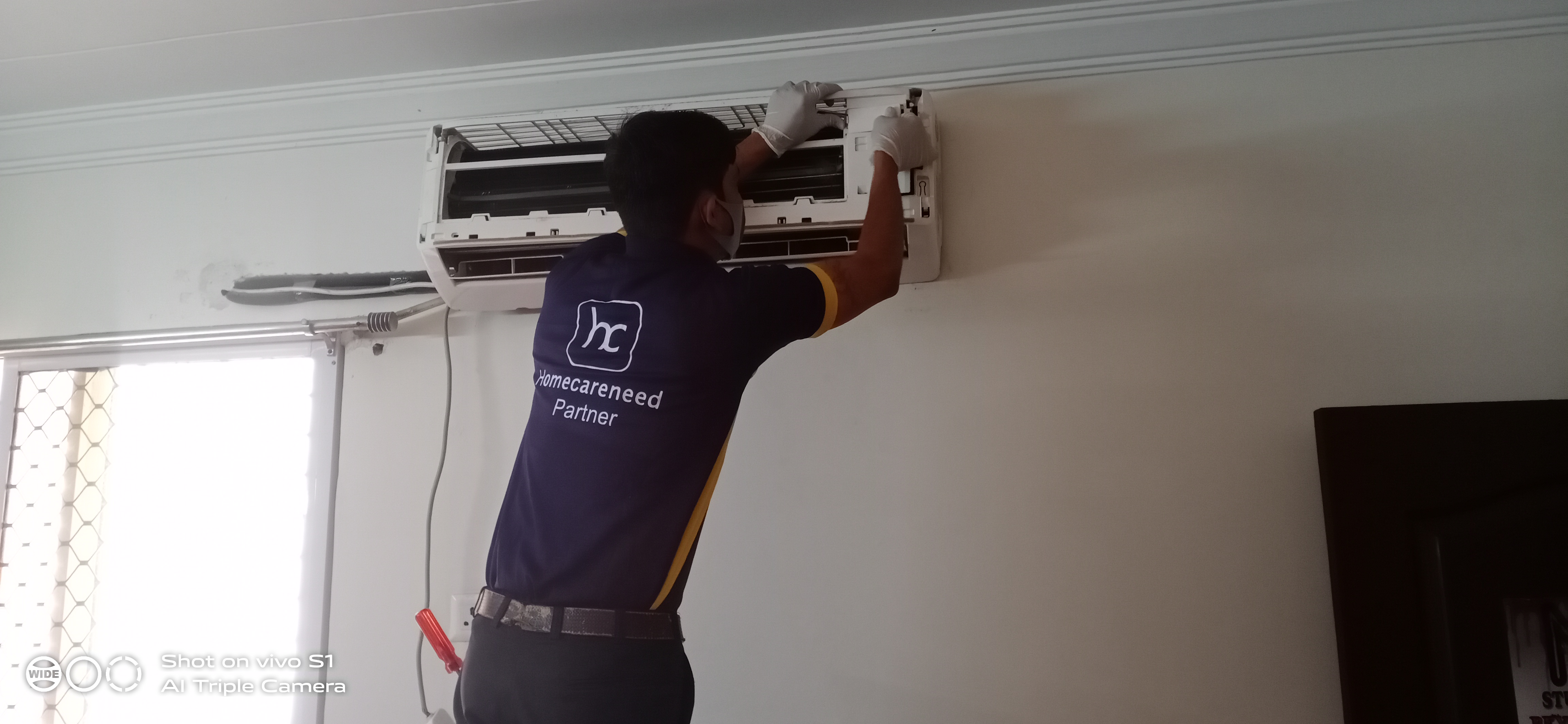 Spilit AC installation